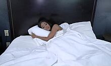 Step Brother Drills Teen 18+ Sister’s Ass Hard in Bed After Shower