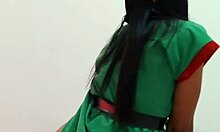 i celebrate christmas taking off clothes and dancing sexy on the desk