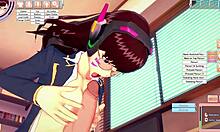 I see D.Va gettin' fucked in the room, deepthroat and ridin'