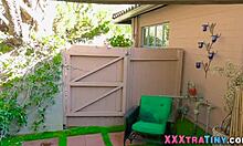 Petite Teen Outdoors Rides And Sucks Shlong