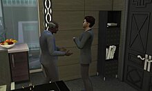 Office secretary faces rough outdoor gangbang in Sims 4