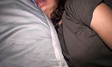 I wake up to my stepsister giving jerk off instructions