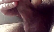 Gay guy masturbates secretly in bathroom