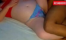 Resaboo gets her guts pumped with black cock