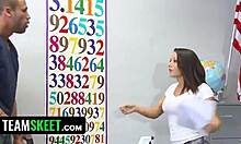 Cum mouthed teen bangs in classroom