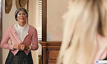 Oh Wow, Mysterious Nanny and Step Daughter in Mrs Doubtfire Parody with Scissoring 😏