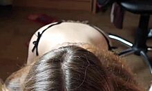 I'm gazing into your eyes while sucking your dick and balls, building up to your cum in my mouth.