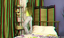 Teen Gymnast Nicole Spreads Legs in Bed for Orgasm