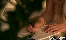 Teen Babe Rubs Tight Pussy for Wild Orgasm!