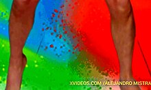 Alex Mist Shows Off Big Cock in Hot Gay Fetish Underwear Clip