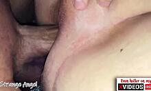 Shaved tight gay ass takes sweet deep anal creampie in missionary from big cock lover!