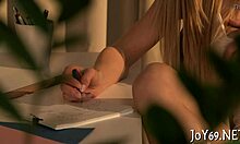 Teen Babe Rubs Tight Pussy for Wild Orgasm!