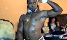 male strippers aren't gay, but they suck big black cocks