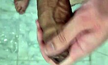 This twink sucks penis in the shower with neighbors nearby