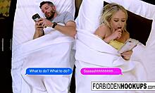 Blonde Plays With Her Step-Brother Playfully