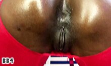 Amateur ebony girl sucks and fucks bbc in shorts