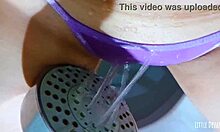 Playing with my pussy in the college bathroom.