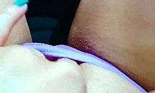 Playing with my pussy in the college bathroom.