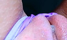 Playing with my pussy in the college bathroom.