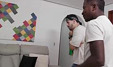 Sweet teen mell blanco plays with three big cocks and enjoys dp?