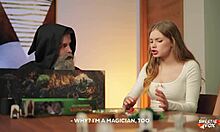 Deepthroat and ass worship in a D&D porn adventure