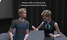 A threesome with my girlfriend and her stepmother, a very hot woman