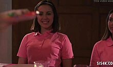 my boyfriend's stepsisters enjoy close lesbian activities