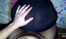 A submissive stranger in dress and stockings is invited home.