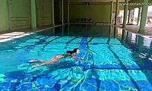 jessica adored the producer with her sexy look by the pool