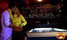 Public anal sex in a video game room with Agata