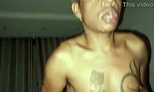 after the party, this gay guy rides a cock bareback roughly like a ball