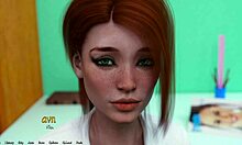 Busty redhead spills secrets, ends in steamy makeout