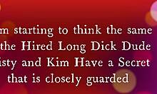 japanese latina milf blows monster cock on security cam, amateur style