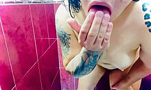 Guy masturbates in his stepmother's bathroom with moans.