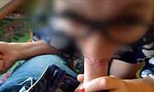 Morning porno vlog with sexy step mom sucking before work starts.