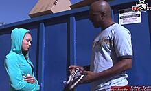 skinny 18yo brunette craving huge black cock with small tits