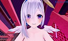 amane kanata and tokoyami towa having intense pov sex in this hololive hentai.