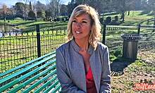 Emmy, a Belgian MILF, heats up in part 1