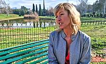 Emmy, a Belgian MILF, heats up in part 1