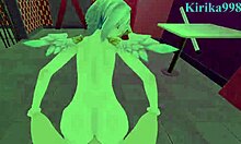 amane kanata and tokoyami towa having intense pov sex in this hololive hentai.