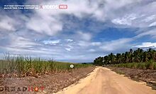 latina brunette fucks under the cliff with german babe - alemaohub