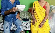 wife enjoys with postman while husband is away.