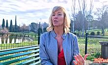 Emmy, a Belgian MILF, heats up in part 1