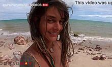 latina brunette fucks under the cliff with german babe - alemaohub