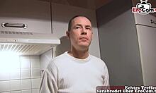 I’m so nervous at this German amateur casting with my curly hair.