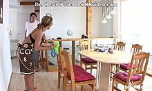 Hausfrauen 7 - German Cougar Blowjob in Kitchen!
