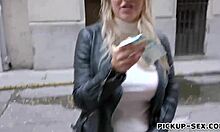 Big Boobs Eurobabe Sienna Day Slammed for Cash Outdoors