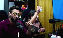 Havena Cep Gives Handjob With Toy On Podcast