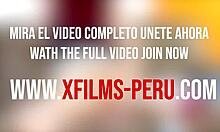 expectacular pelirroja peruana de grandes tetas pasa sensual casting