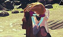 Honeyselect2: Anna Frozen has sex in public places